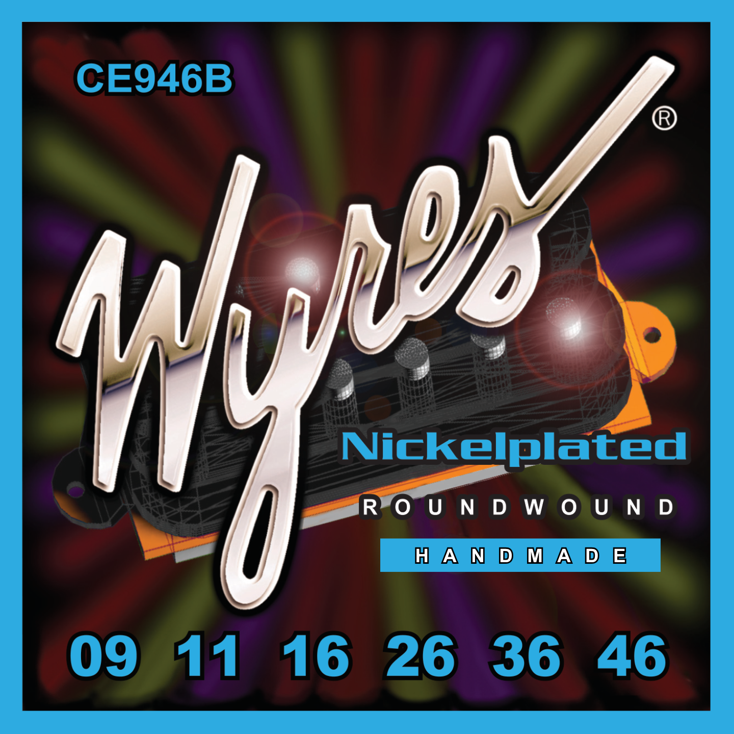 Wyres Handmade - Electric Guitar Strings - Nickelplated - 09-46