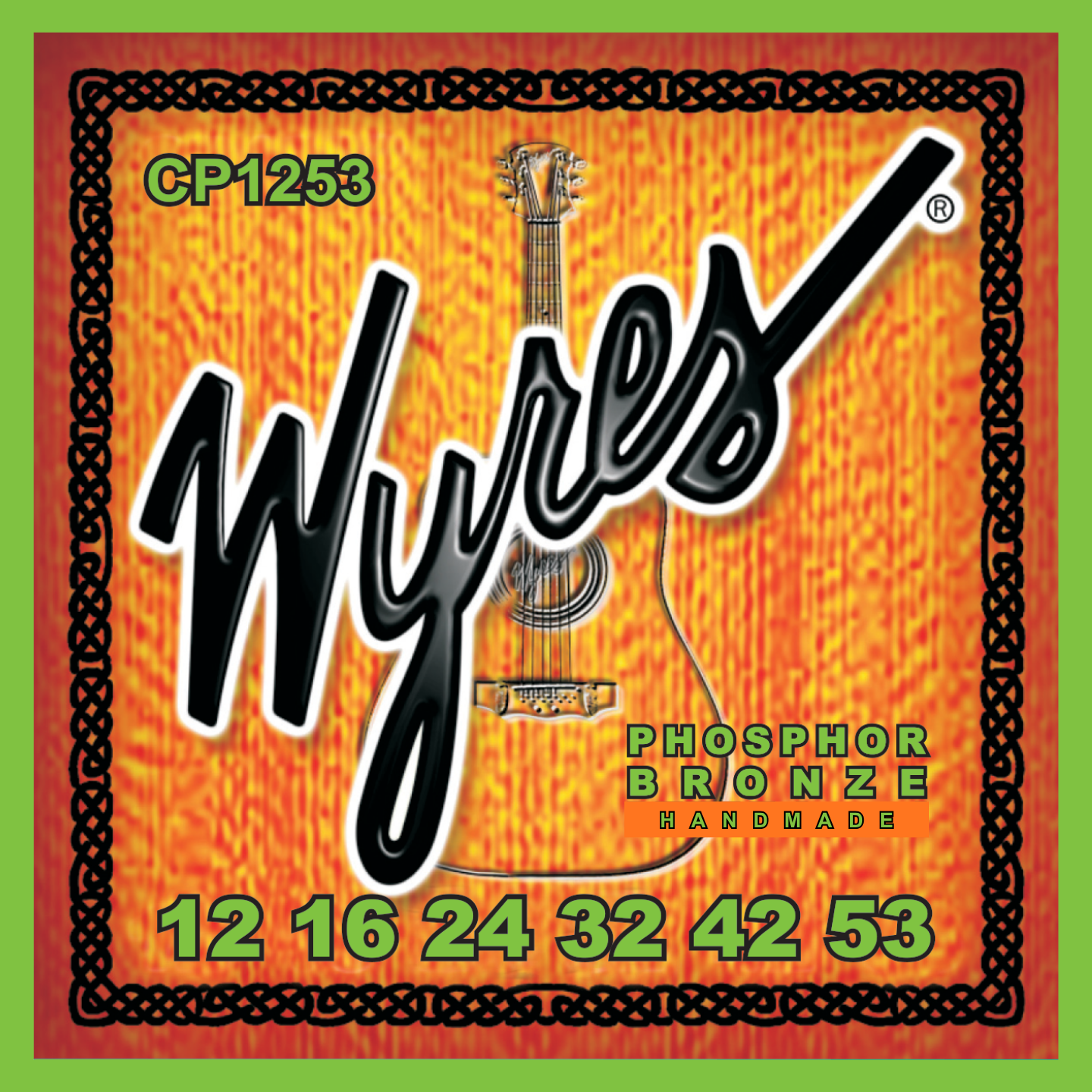 Wyres Handmade - Acoustic Guitar Strings - Phosphor Bronze - 12-53