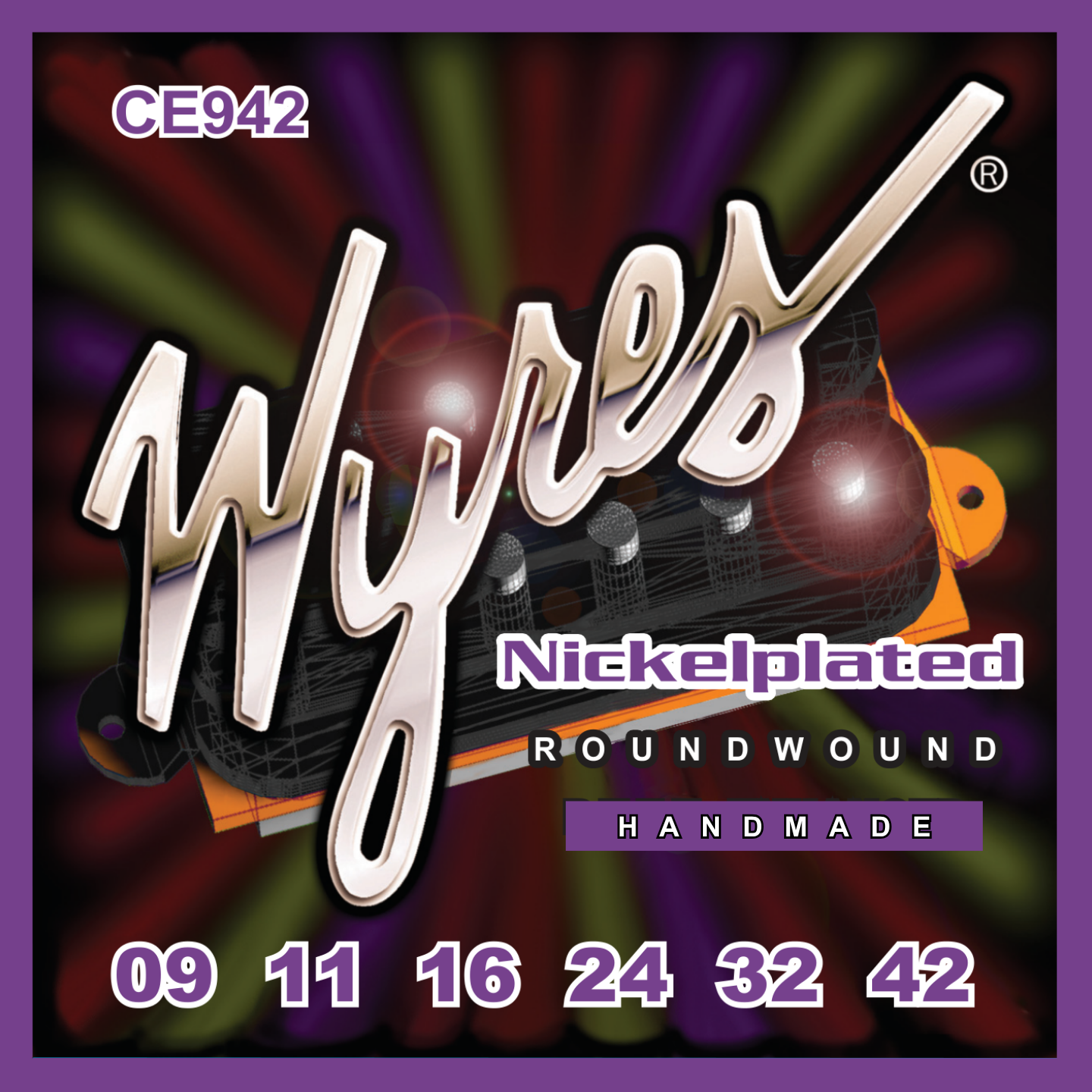 Wyres Handmade - Electric Guitar Strings - Nickelplated - 09-42