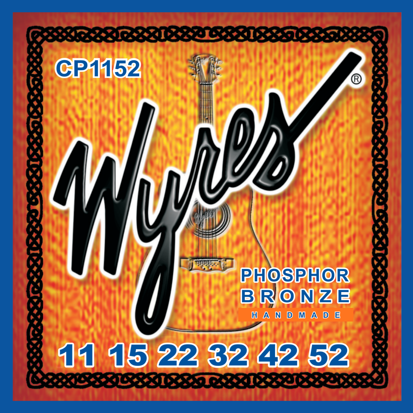 Wyres Handmade - Acoustic Guitar Strings - Phosphor Bronze - 11-52