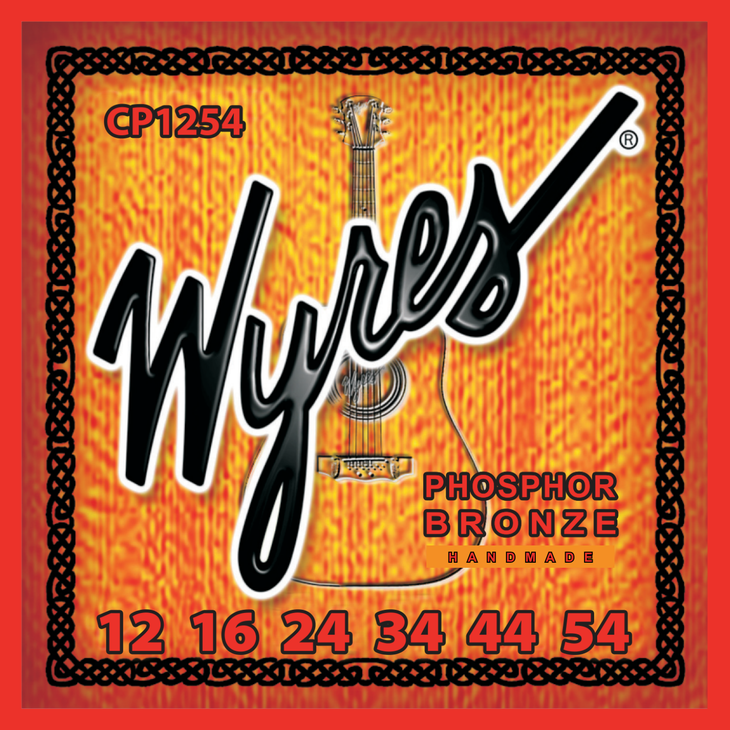 Wyres Handmade - Acoustic Guitar Strings - Phosphor Bronze - 12-54